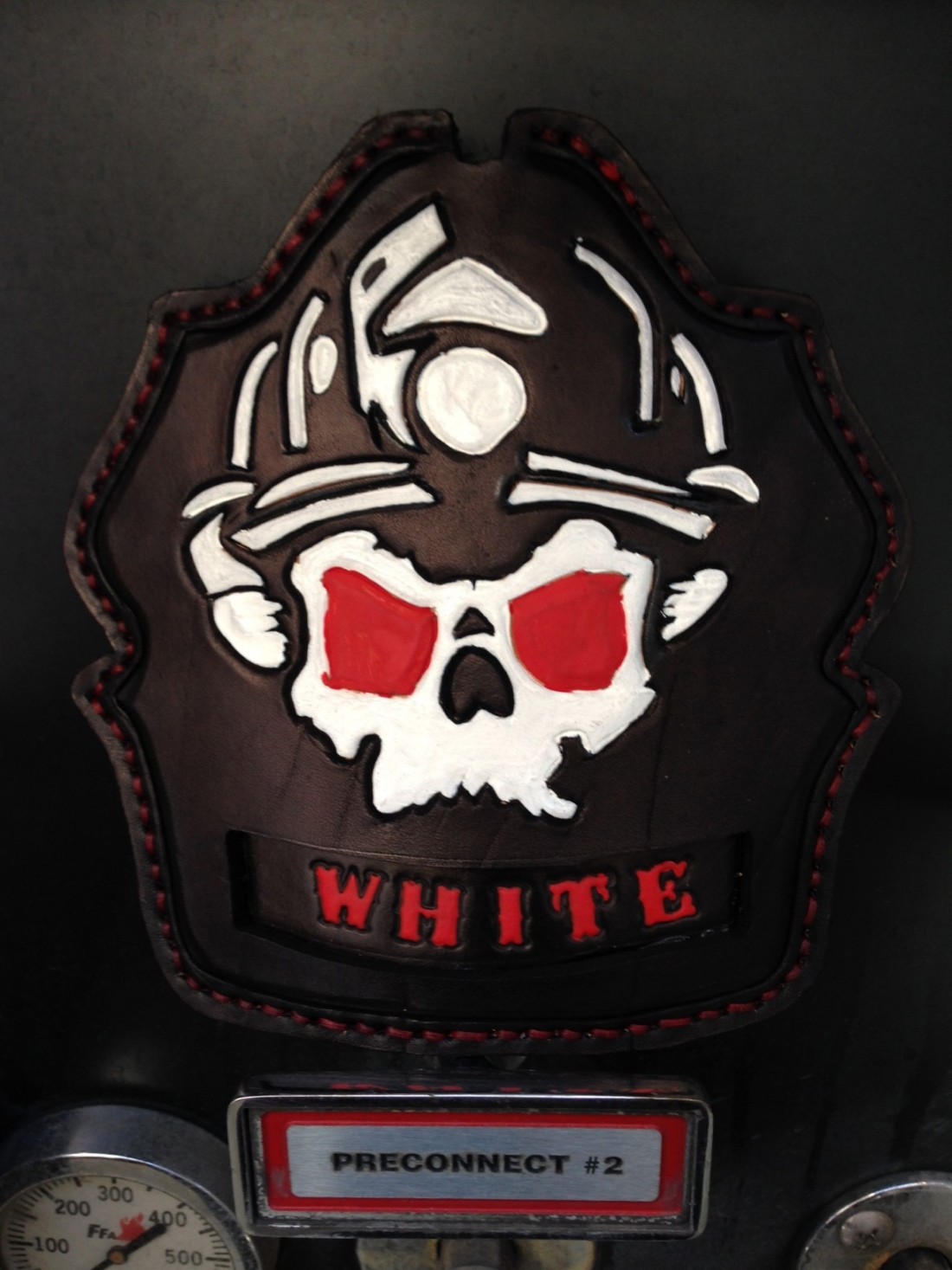 Custom Tooled Firefighter Helmet Front – Fire Helmet Shields
